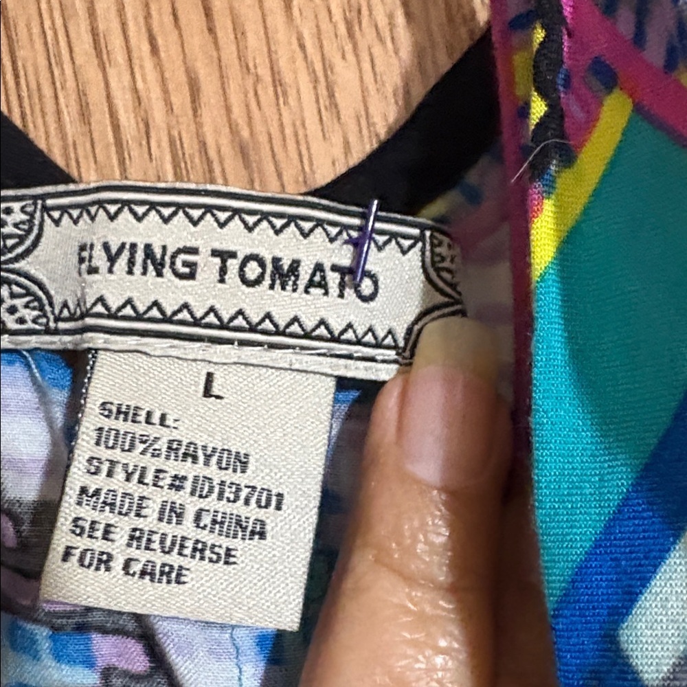 Flying Tomato Colorful Patterned Dress - Picture 2 of 6